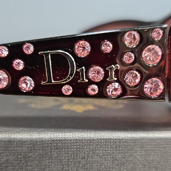 Dior Women's Sunglasses - Dark Brown with Pink Accents - Picture 12 of 15